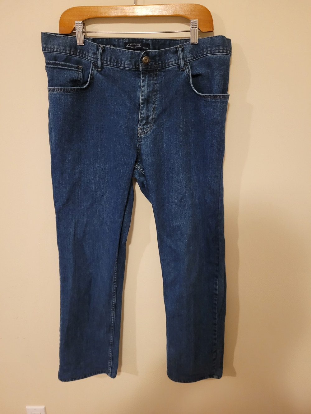 Vintage LC Waikiki Men’s Dark Blue Regular Fit Denim Jeans W36/L34